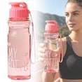 thumbnail image 2 of Clear Water Bottle,Portable Sports Water Bottle,Large Capacity Sports Water Cup,Reusable Water Bottle Bottle,Leakproof Water Jug for Gym Travel Outdoor Hiking Camping Running,8.66 inch(Red3), 2 of 9