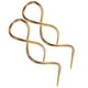 thumbnail image 3 of pendientes de espiral con forma de espiral, hechos a mano, con forma lineal, curva y colgante., 3 of 6