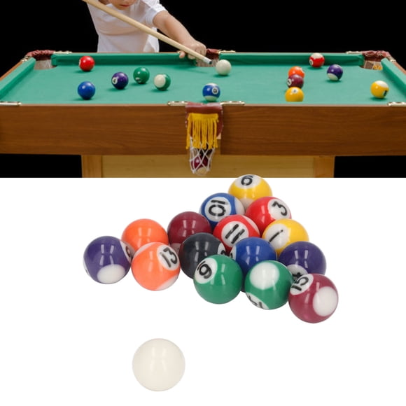 Mini Balle de Billard, Résine Portable 25mm Empêche le Suivi Balles de Piscine Professionnelles pour Mini Tables de Piscine