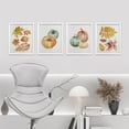 thumbnail image 2 of PixonSign Framed Wall Art Halloween Celebrations & Holidays Posters, Set of 4 Autumn Fall Leaves Pumpkin Farmhouse Illustrations Wall Decor, Adhesive Canvas Prints for Home Decor - 12"x16" White, 2 of 5