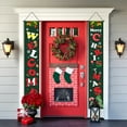 thumbnail image 5 of Merry Christmas Porch Banner Sign, 11.8"x70.87" Xmas Green Front Door Hanging Welcome Banner Flag, Holiday Party Decoration for Home Outdoor Yard Garage Wall, 5 of 6