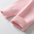 thumbnail image 6 of Ccpelsie Girls' Fall Sweaters Classic Crewneck Long Sleeve Drop Shoulder Knit Pullover Tops for Kids(Pink,5-6 Years), 6 of 9