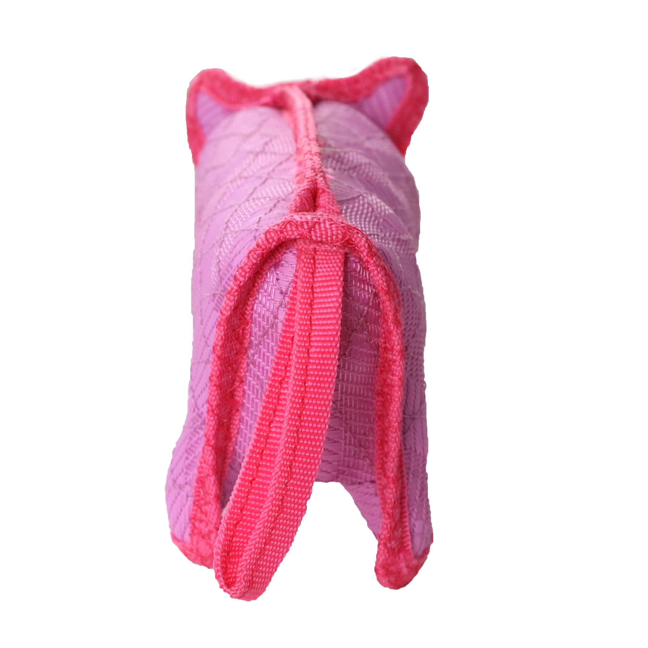 DuraForce Pig Pink Durable Woven Mesh Fiber Squeaky Dog Toy