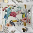 thumbnail image 6 of 2024 Placemat Cartoon Colorful Bird Pattern Linen Fabric Table Mats Family Dinner Tableware Kitchen Table Mat, 6 of 6