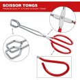 thumbnail image 2 of Pince de Cuisson Robuste en Acier Inoxydable avec Poignées Souples (2, Rouge 10" + 10"), 2 of 6