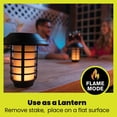thumbnail image 5 of Bell + Howell Jumbo Solar Pathway Lights Outdoor with Wireless Remote, 2-in-1 Solar Flame Lights & White LED, 4 Pack, 5 of 8