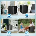 thumbnail image 4 of Simple Deluxe Mini Fridge, 4L/6 Can Portable Cooler & Warmer Freon-Free Small Refrigerator Provide Compact Storage for Skincare, Beverage, Food, Cosmetics, Black, 4 of 8