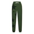 thumbnail image 5 of Puntoco Pantalón De Mujer Con Cordón Y Estampado De Estrellas De Moda Verde Militar S, 5 of 5