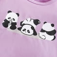thumbnail image 6 of KPOPLK 2 Piece Toddler Baby Girl Summer Clothing Set 12 18 24 Months 2T 3T 4T 5T Animal Print Outfits Clothes Short Sleeve Crew Neck T Shirt Elastic Waist Shorts(6-9 Months,Purple), 6 of 8