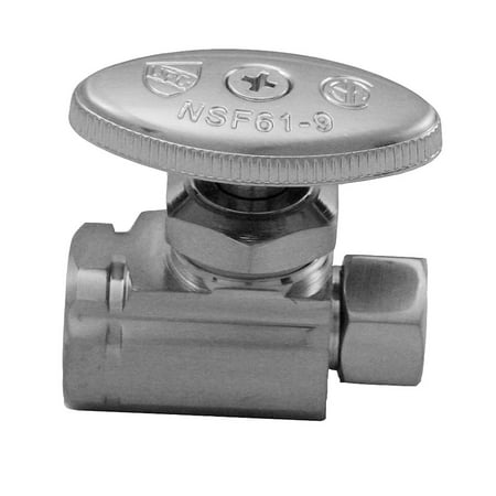 brushed partno compression fip nickel straight comp stop