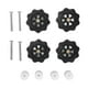 thumbnail image 2 of Rueda De Pulgar M4, Piezas De Nivelación De La Cama De Calor De La Impresora 3D Reduce La Vibración Buena Estabilidad Alta Dureza Para Ender 5 Plus Para Anet A8 Para Prusa I3 YLSHRF Blanco negro, 2 of 8