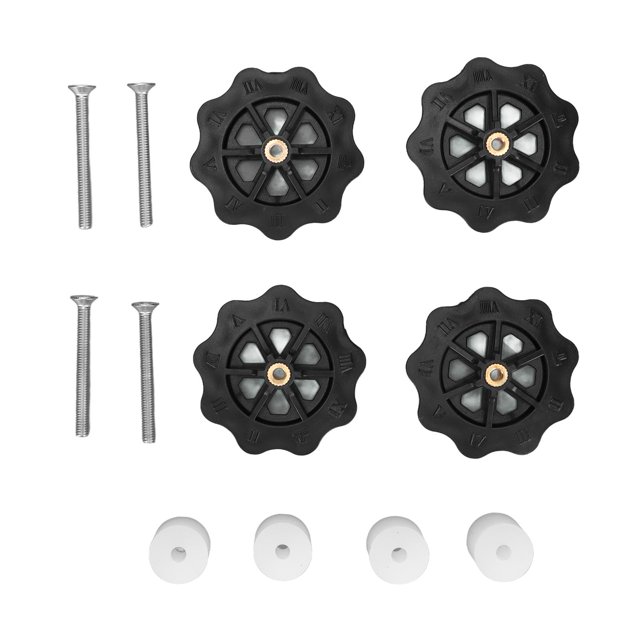 Piezas De Nivelación De La Cama De Calor De La Impresora 3D, Resistencia A La Corrosión Rueda De Pulgar M4 De Alta Dureza Buena Estabilidad Para Anet A8 Para Prusa I3 Plus Para Cergrey Blanco negro