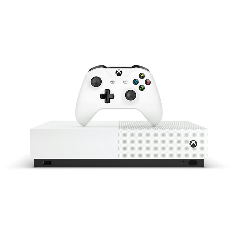 Microsoft Xbox One S 1TB All Digital Edition 3 Game Bundle (Disc-free  Gaming), White, NJP-00050