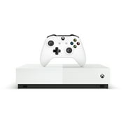 Microsoft Xbox One S 1TB All Digital Edition 3 Game Bundle (Disc-free Gaming), White, NJP-00050