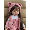 thumbnail image 4 of Muñeca Renacida BZDoll 55cm Bebé de Silicona con Peluche y Ropa de Tejido, 4 of 5