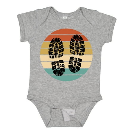 

Inktastic Hiking Boots Retro Sunset Gift Baby Boy or Baby Girl Bodysuit