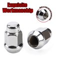 thumbnail image 3 of 12x1.5 Wheel Lug Nuts, 20PCS Chrome 12mmx1.5 Closed End Bulge Acorn Lug Nut, Cone Seat, 19mm Hex Aftermarket Wheels, 3 of 7