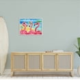 thumbnail image 2 of Stupell Industries Flamingo Girlfriends Tropical Coast Graphic Art White Framed Art Print Wall Art, Design by Paul Brent, 2 of 7