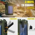 thumbnail image 4 of Emergency Crank Radio- Emgykit 4000mAh/14800mWh AM/FM/WB/SW/NOAA Weather Radio with Bluetooth,Flashlight,SOS Alarm, Powered by USB Charged,Hand Crank & Solar Power for Camping, Emergen, 4 of 9