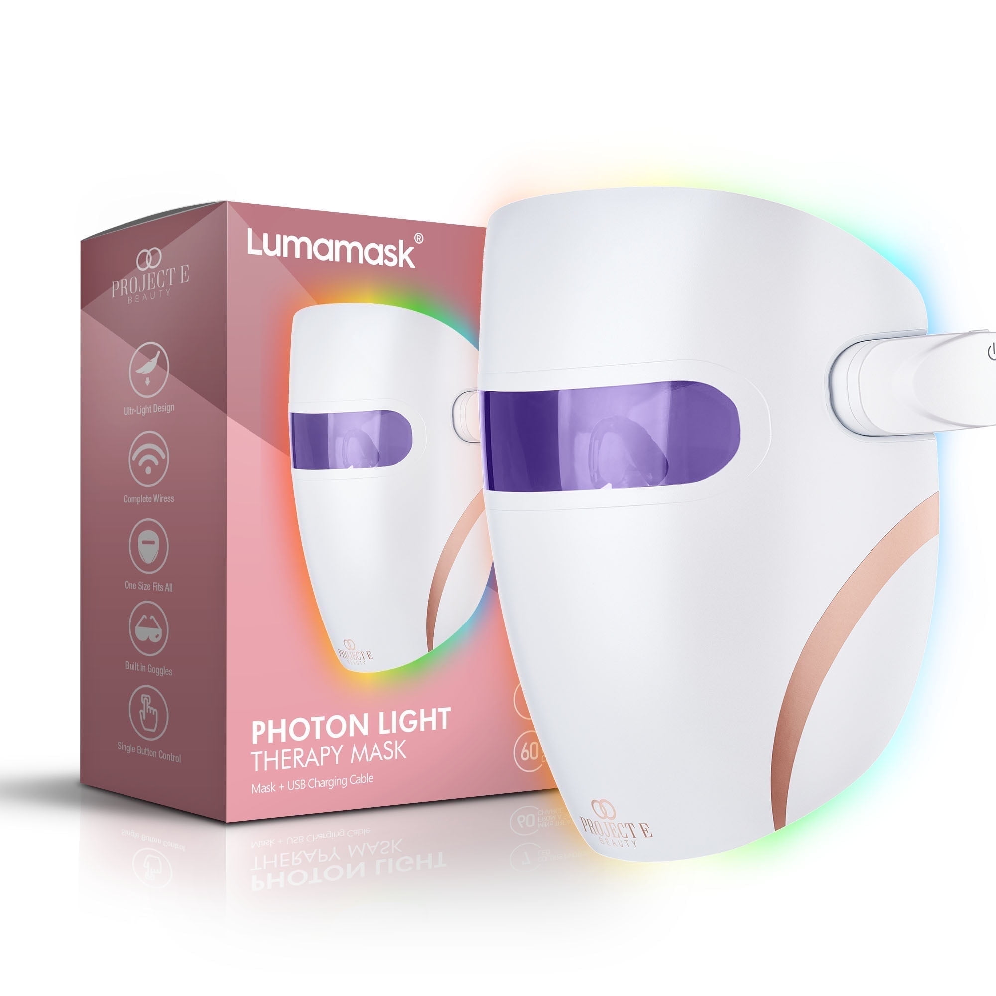 Project E Beauty LED Light Therapy Mask - Walmart.com