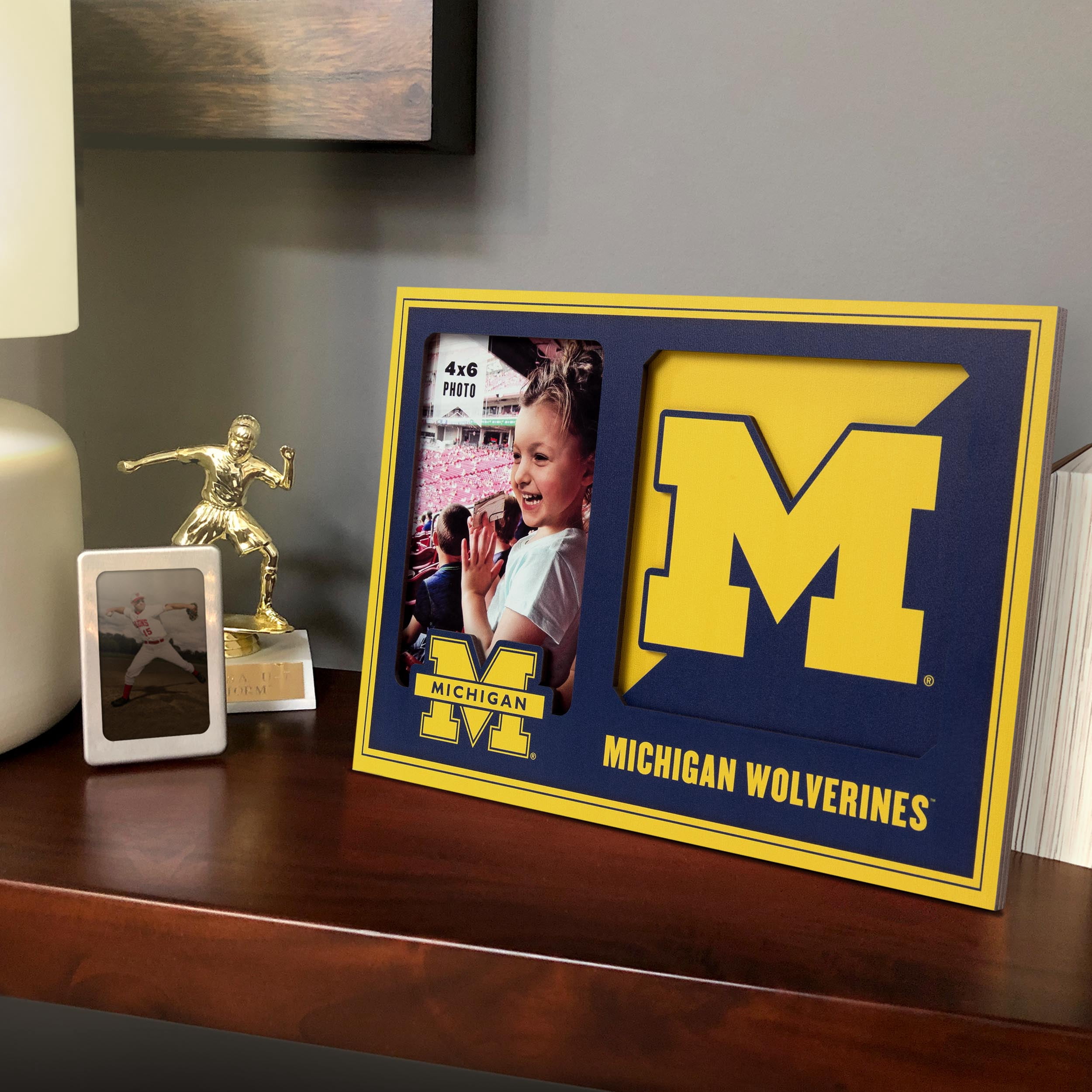 Michigan Wolverines 3D Logo Picture Frame
