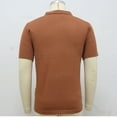 thumbnail image 2 of Yaoyar Mens Knitted Cardigan Shirt Mens Short Sleeve Button Down Collar Casual Knit Short Sleeved Lapel Lapel Top, 2 of 8
