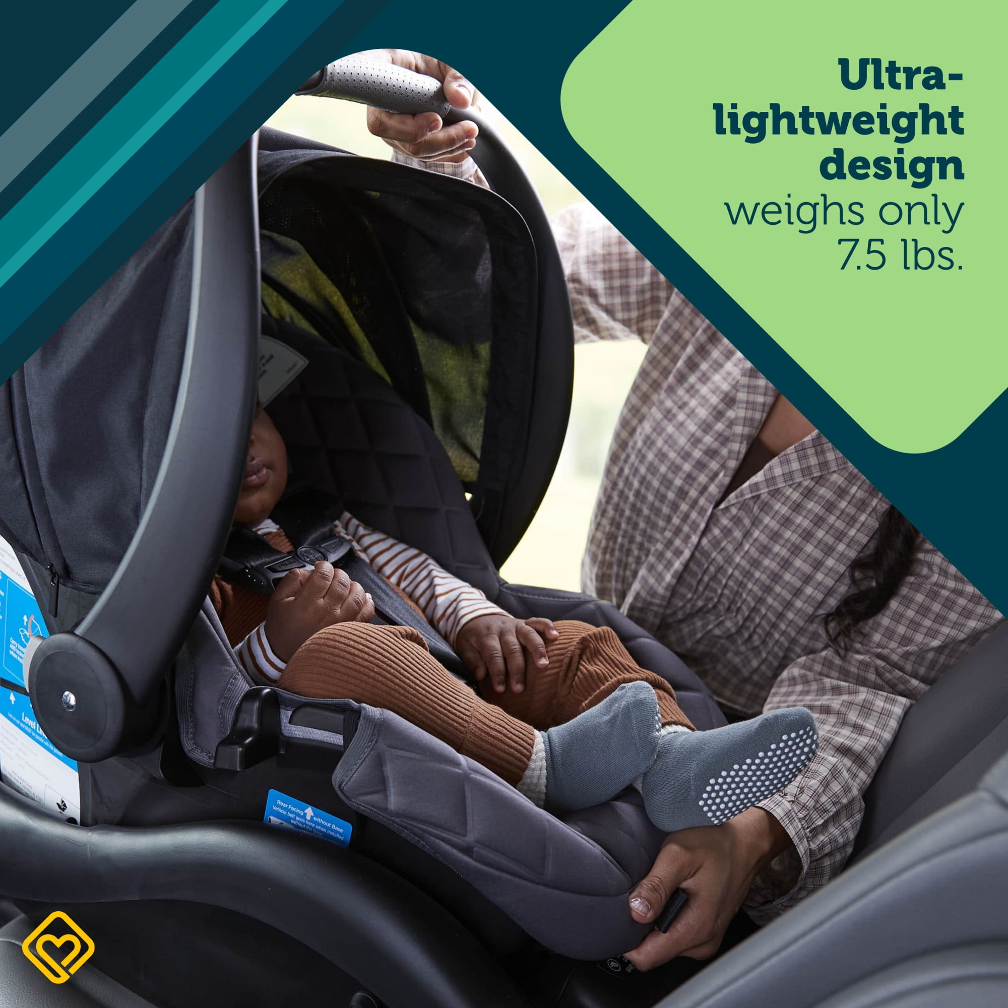 Safety 1st onBoard Insta-Latch DLX Car Seat, Ironbark,
