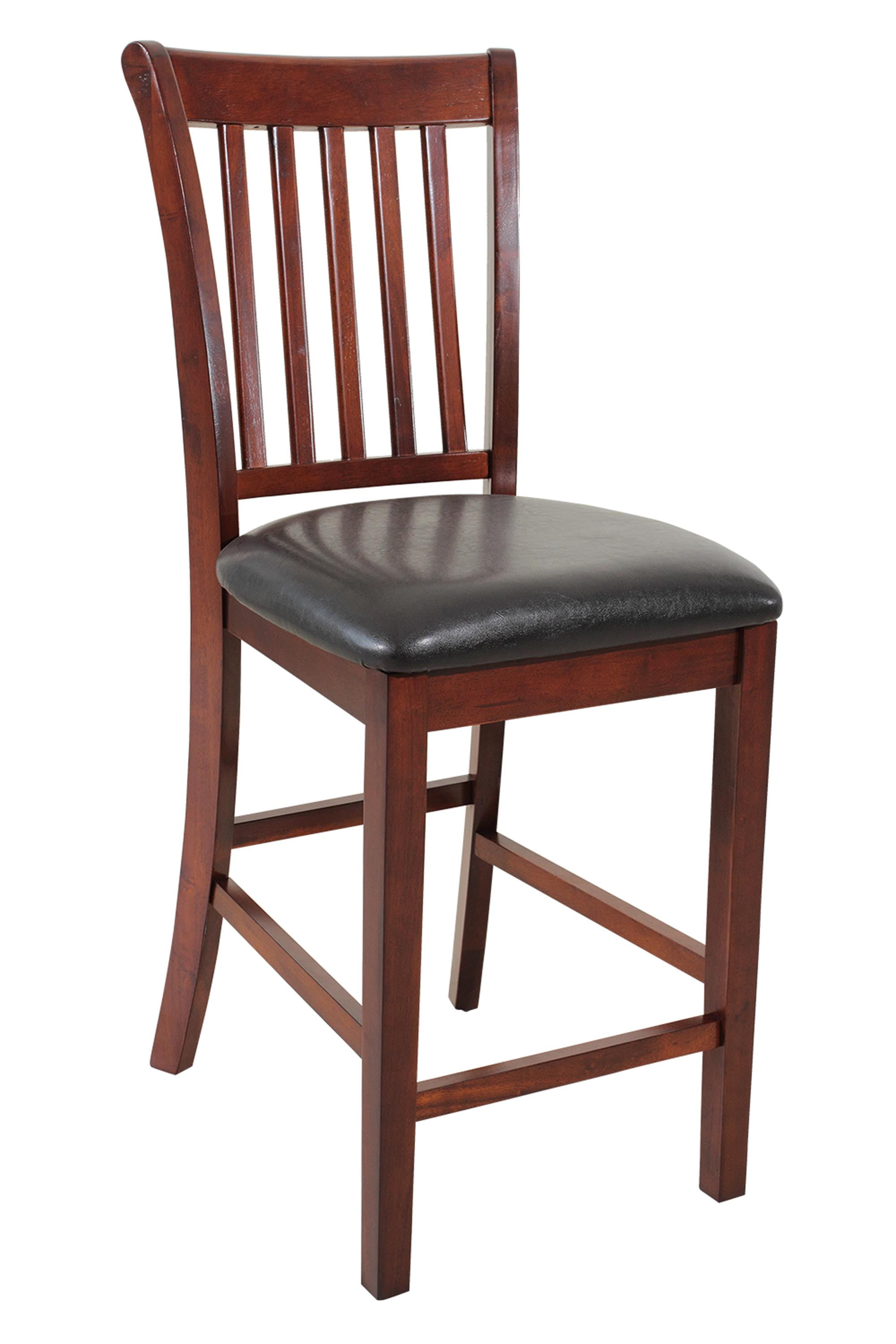 Sturdy Dining Chairs Counter HeightFinishChestnut,Quantity4 Piece