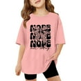 thumbnail image 2 of WhouRiu Girls Back To School T Shirts Short Sleeve Crew Neck Cartoon Graphic Tees Kids Comfortable Cute Casual Tshirt,12-13 Years, 2 of 5