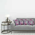 thumbnail image 3 of Ambesonne Abstract Throw Pillow Cover 4 Pack, Knot Pattern Yarns, 18", Grey Purple Pink, 3 of 7