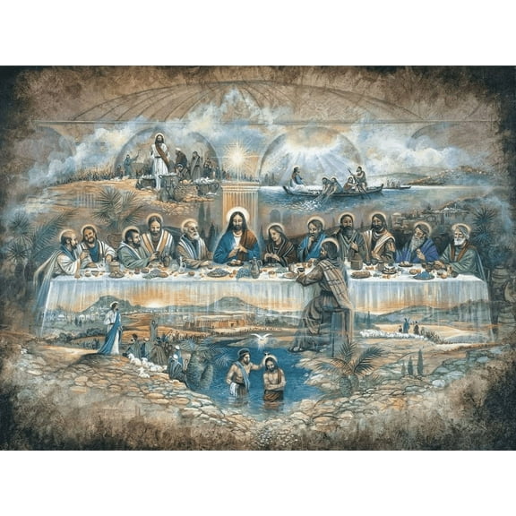 Diamond Painting Kits for Adults Beginner Kids, 5D Full Drill Religious Diamond Paintings Christianity Mosaic Painting DIY for Home Wall Decor, 12"x16" Canvas (Picture#17)