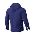 thumbnail image 5 of CFLVAEK Cotton Linen Hoodies for Men Loose Fitted Long Sleeve Hoodie Sweatshirts Big and Tall Drawstring Pullover Tops with Pocket Navy XXL, 5 of 7