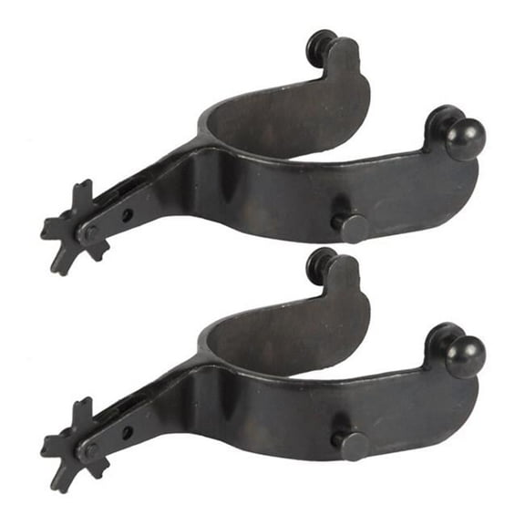 Black Steel Bull Spurs