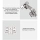 thumbnail image 5 of 135 Degree Angle Kitchen Cabinet/cabinet Folding/folding Door Hinge And Screw Combination (2pcssilver)--, 5 of 5