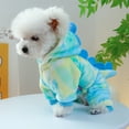 thumbnail image 5 of Winter Coat for Dogs, Cats & Teddy Pets, Warm Hoodie Outfit Soft Coral Fleece Puppy Jacket with Hat, 5 of 7