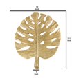 thumbnail image 5 of Benzara BM205299 Polyresin Wall Decor with Palm Leaf Design, Gold, 5 of 5