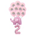 thumbnail image 3 of Decoración de fiesta de cumpleaños de elefante rosa, globo desechable, cubiertos, decoraciones para fiesta de cumpleaños, suministro de decoración para Baby Shower, regalo, 3 of 5