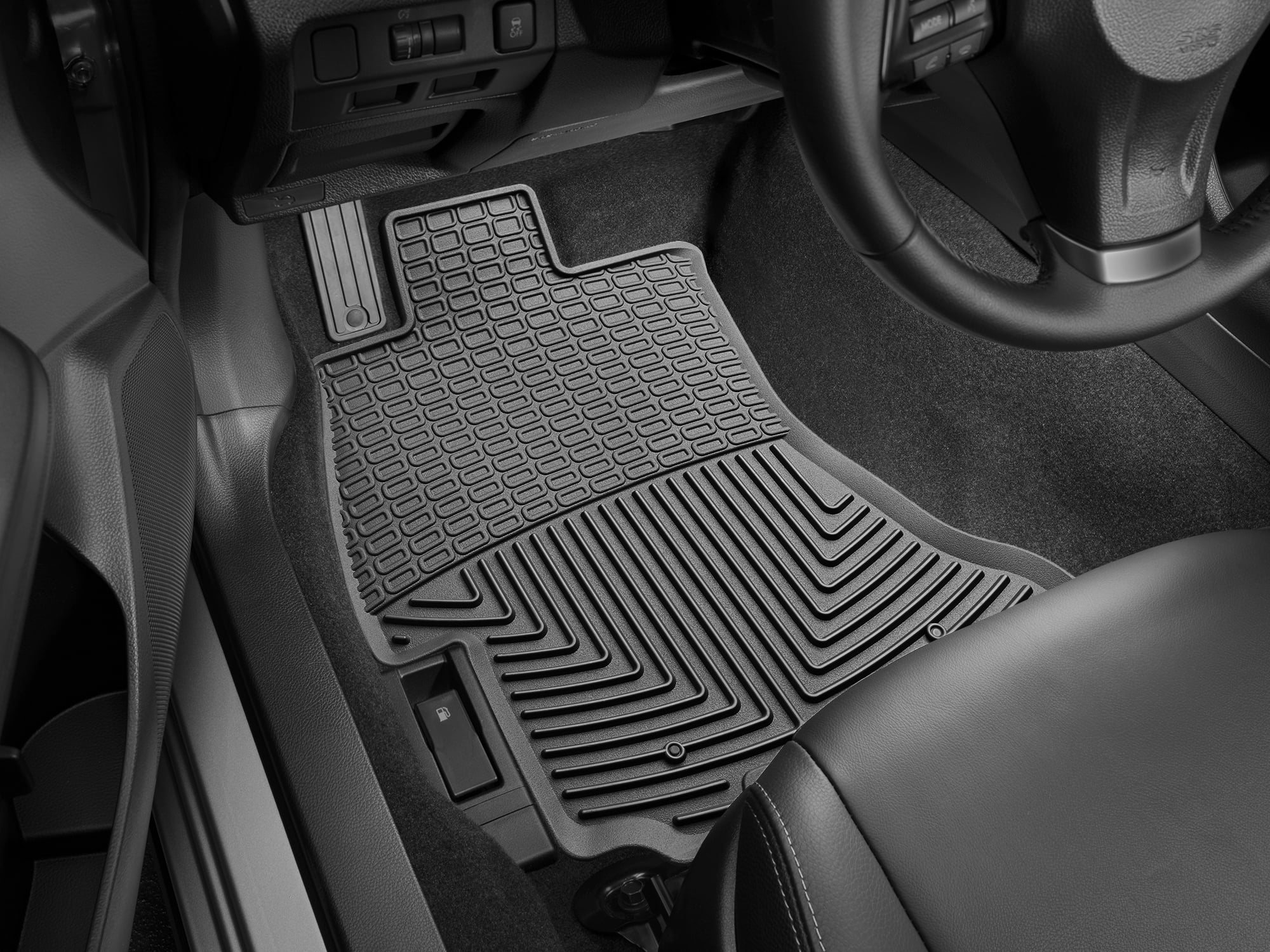 WeatherTech All-Weather Floor Mats compatible with Subaru Impreza, WRX STi, WRX, XV Crosstrek, Crosstrek - 1st Row (Driver & Passenger), Black