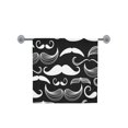 thumbnail image 2 of MKHERT Mustache Cool Pattern Bath Towel Shower Towel Wash Cloth Face Towels 16x28 inches, 2 of 3