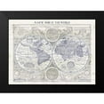thumbnail image 2 of Schlabach, Sue 14x12 Black Modern Framed Museum Art Print Titled - A New Map of the World, 2 of 5