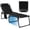 Black With Side Pocket,1, variant on Lounge Chairs for Outside, Extra High Folding Beach Tanning Lounger with Adjustable Backrest, Footrest & Removable Pillow, Sunbath Lounge for Patio, Lawn, Poolside (2, Black with Side Pocket)