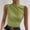 Green, variant on Giftesty Tank Tops for Women New Sweet and Spicy Top Fashionable and Sexy Spicy Girl One Line Neck Tank Top Fashionable Slim T-shirt Women's Top