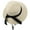 Beige(5-9 Years), variant on Girls Wide-Brim Straw Sun-Hat for Summer Beach with Bow for 2-5 Years, 5-9 Years, 9-17 Years