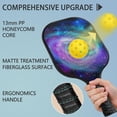 thumbnail image 4 of Pickleball Paddles Set Of 1, Fiberglass Surface, Galaxy, Universe, Starry Sky Print, 1 Paddle, 2 Balls & Bag, 4 of 5
