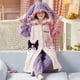 thumbnail image 2 of Anime Sanrioed Children's Plush Pajamas Robe Hello Kitty Melody Kuromi Kawaii Winter Girl Cartoon Hooded Thickenhome Clothes, 2 of 5