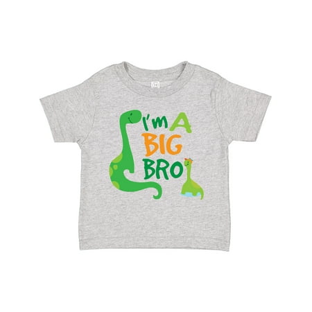 

Inktastic I m a Big Bro Dinosaur Boys Brother Announcement Gift Toddler Boy Girl T-Shirt