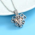 thumbnail image 3 of Butterfly Necklace Urn Cremation Jewelry for Ashes with Heart Urn Necklace Lockets for Human Ashes Pet Ashes Pendent for Ashes and Chain, 3 of 4