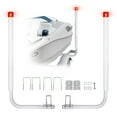 thumbnail image 1 of VEVOR Boat Trailer Guide, 46” with LED Light Trailer Guide Poles, 2PCS Rustproof Galvanized Steel Trailer Guide, Trailer Guides with PVC Pipes, for Ski Boat, Fishing Boat or Sailboat Trailer 2024, 1 of 9
