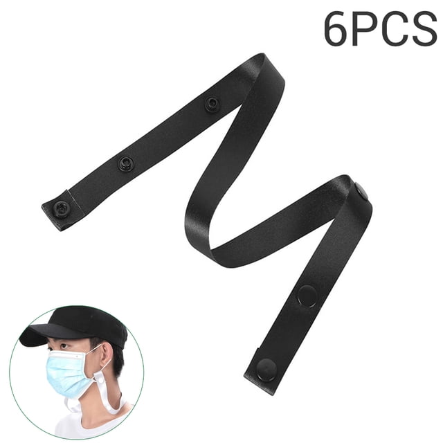 Máscara facial correa para el cuello soporte máscara extensión cordón 6 piezas máscara facial correa para el cuello soporte botón a presión diseño máscara extensión ANGGREK Otros