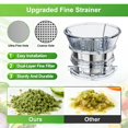 thumbnail image 3 of Masticating Juicer Attachment for KitchenAid Stand Mixer, 4.9" Large Feed Chute Fit Whole Vegetables & Fruits, Slow Cold Press Juicer Includes 2 * 32, 3 of 7